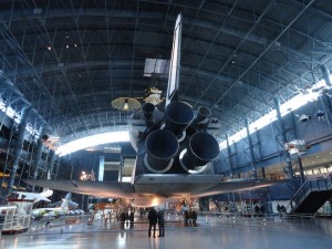 Discovery Space Shuttle Rear View